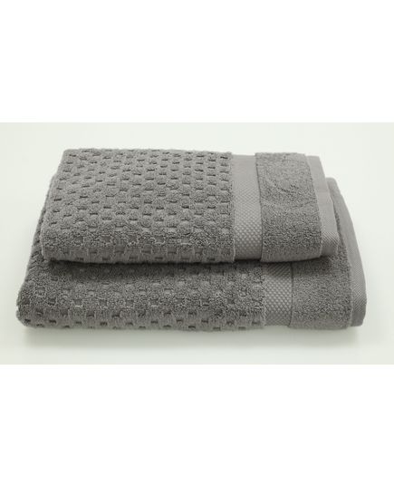 Набор полотенец 50х85, 75х150 графит Pavia 21637, изображение 2