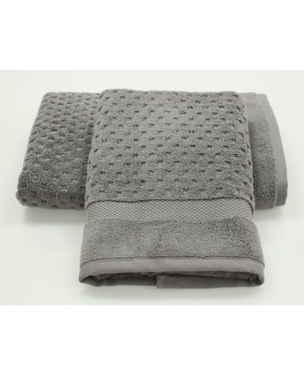 Набор полотенец 50х85, 75х150 графит Pavia 21637, изображение 3