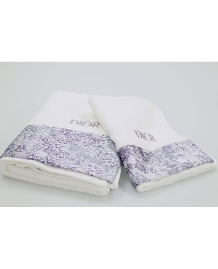 Набір рушників 45х70,75х140 фіолетовий DIOR 22818, зображення 2