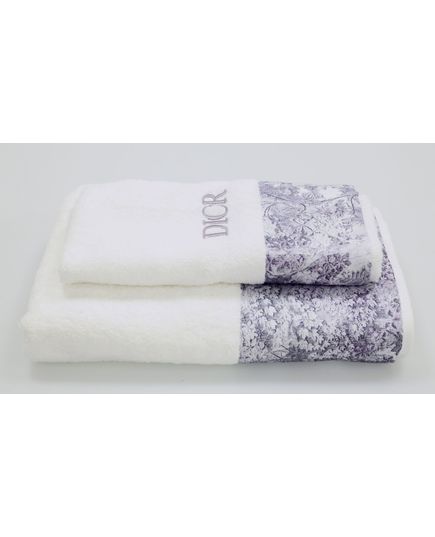 Набір рушників 45х70,75х140 фіолетовий DIOR 22818, зображення 5