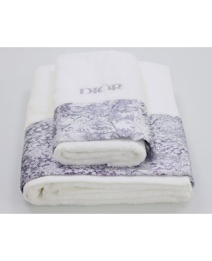 Набір рушників 45х70,75х140 фіолетовий DIOR 22818, зображення 6