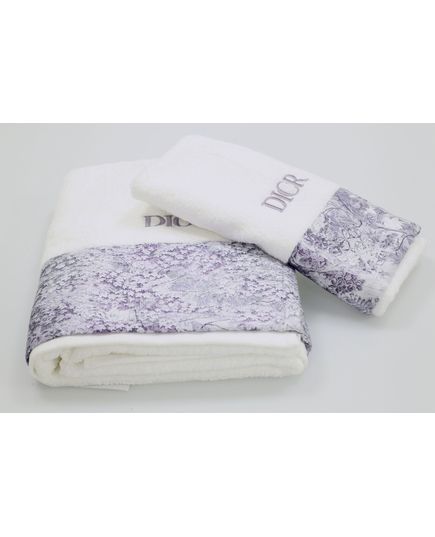 Набір рушників 45х70,75х140 фіолетовий DIOR 22818, зображення 7