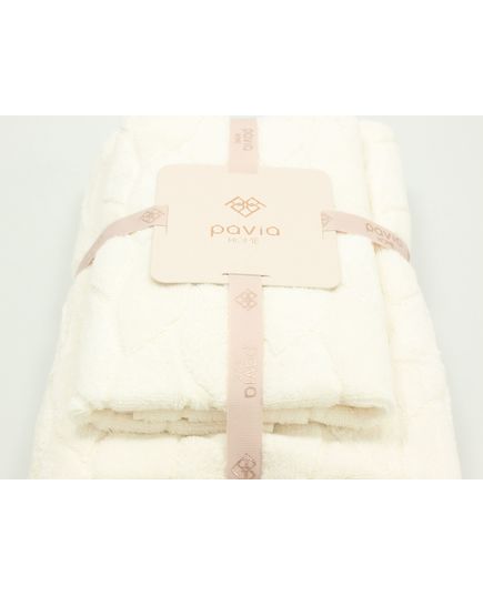 Набор полотенец 50х85,70х140 молочный Pavia 21890, изображение 5