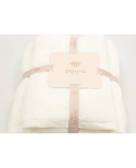 Набор полотенец 50х85,70х140 молочный Pavia 21861, изображение 6
