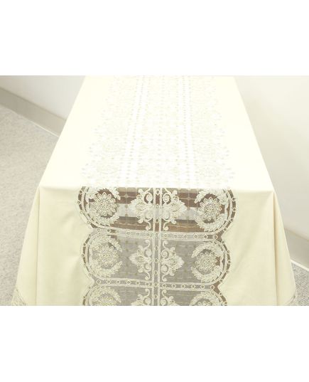 Скатертина 150х215 бежевий No Brand 21120, зображення 3