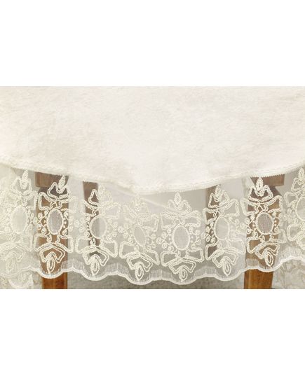 Скатертина 180 молочний Magik Colection 22639, зображення 2