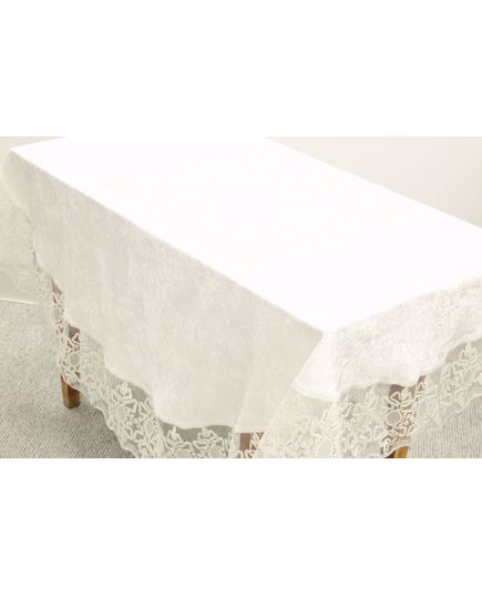 Скатертина 180 молочний Magik Colection 22639, зображення 4