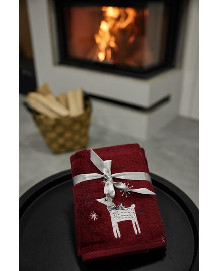 Набор полотенец для кухни бордовый Pavia 21588, изображение 2