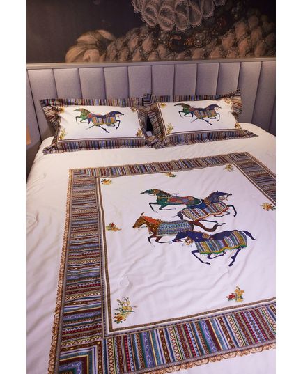 Комплект постельного белья серый No Brand 22668, изображение 4