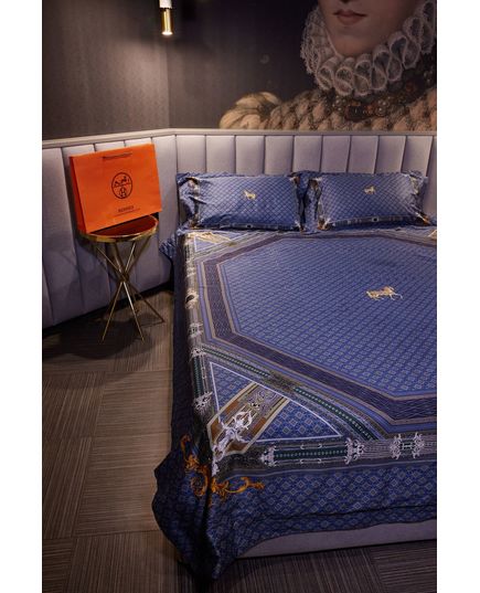 Комплект постільної білизни синій No Brand 22667, зображення 2