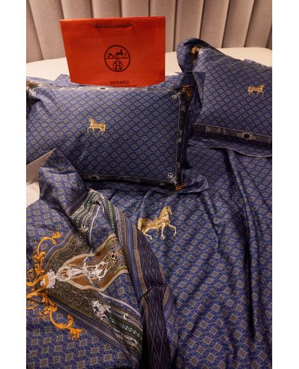 Комплект постільної білизни синій No Brand 22667, зображення 5