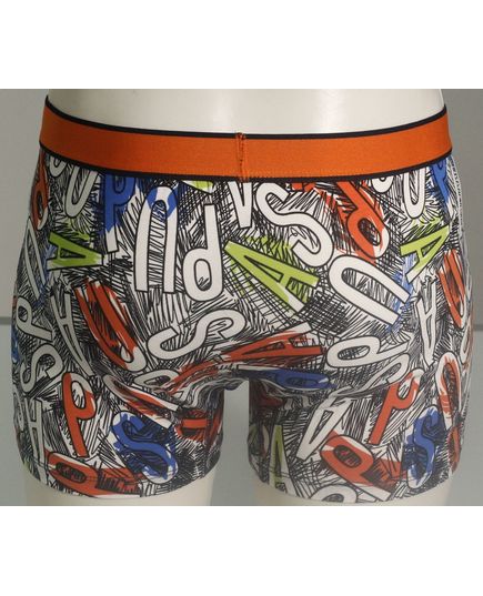 Набор мужских трусов синий с оранжевым Polo 23145, изображение 3