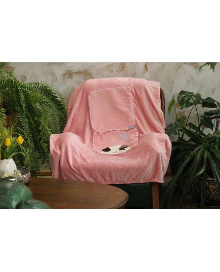 Подушка 30х30 розовый European Style 21718, изображение 2