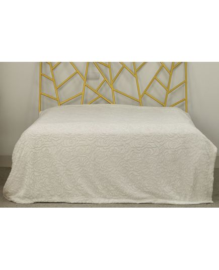 Покривало 220х240 білий Aria 22016, зображення 2