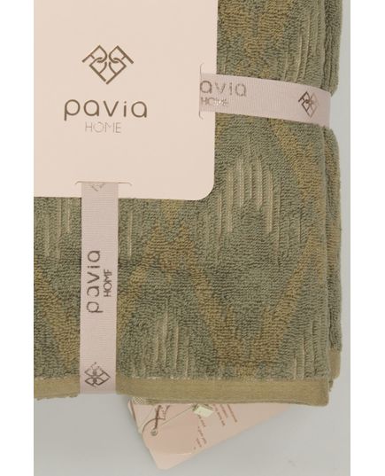 Набор полотенец 50х85,70х140 оливковый Pavia 23158, изображение 2