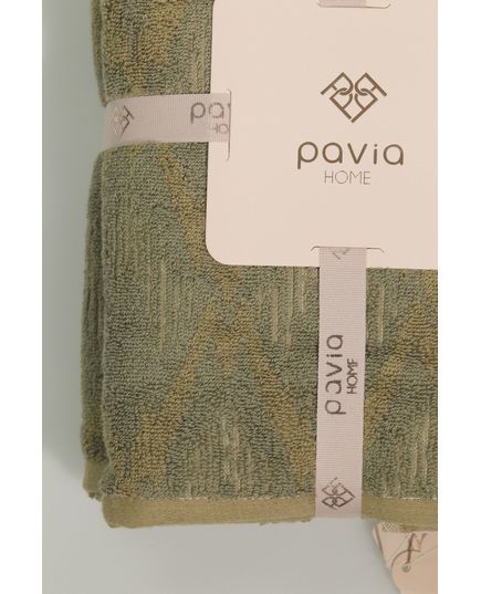 Набор полотенец 50х85,70х140 оливковый Pavia 23158, изображение 3