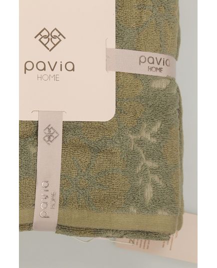 Набір рушників 50х85,70х140 оливковий Pavia 23159, зображення 3