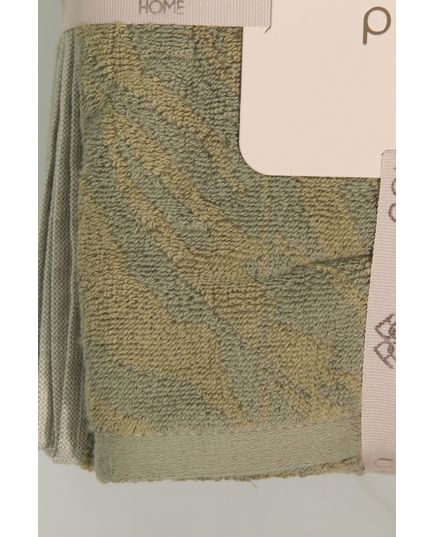 Набір рушників 50х85,70х140 оливковий Pavia 23157, зображення 2