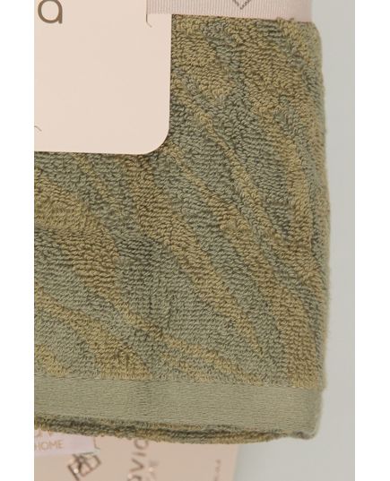 Набір рушників 50х85,70х140 оливковий Pavia 23157, зображення 3