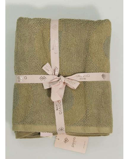 Набор полотенец 50х85,70х140 оливковый Pavia 23160, изображение 4
