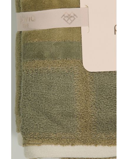 Набір рушників 50х85,70х140 оливковий Pavia 23156, зображення 2