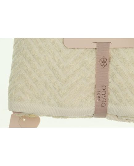 Набор полотенец 50х85,70х140 молочный Pavia 23272, изображение 2