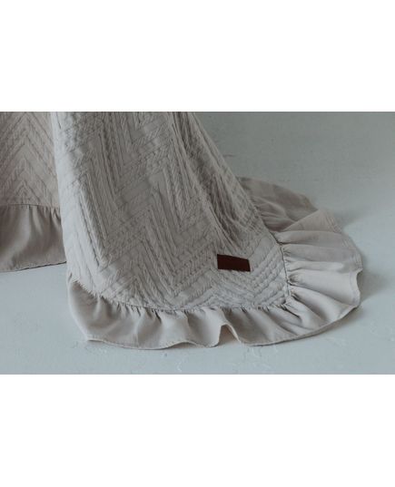 Покривало 240х260 бежевий Pavia 23282, зображення 3