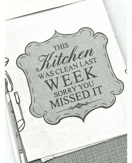 Набор полотенец для кухни 45х65 серый Pavia 23833, изображение 4