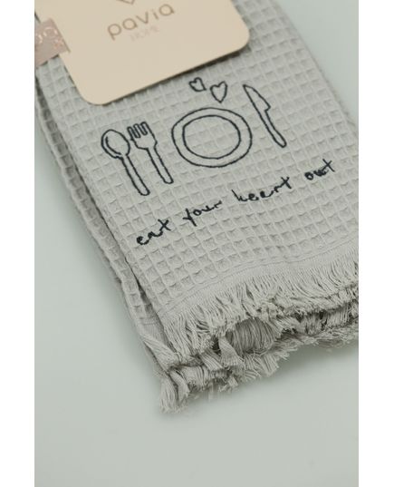 Набор полотенец для кухни 40х60 серый Pavia 23984, изображение 2