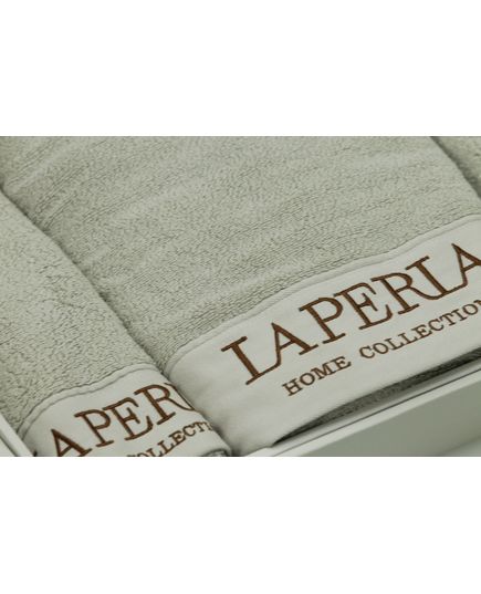 Набір рушників 35х75,70х140 сірий La Perla 23785, зображення 2