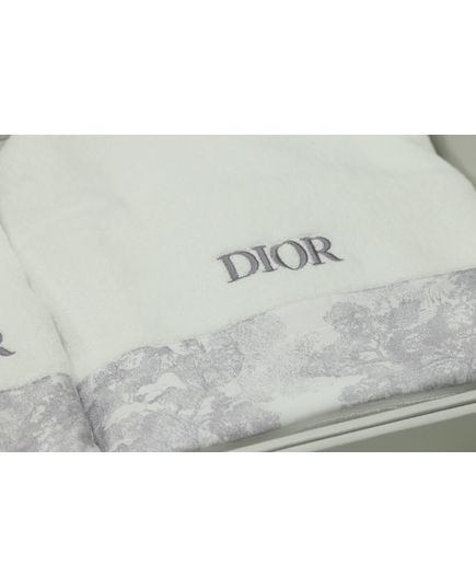 Набір рушників білий з бузковим DIOR 23780, зображення 2