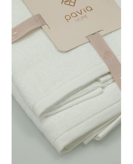 Набір рушників 50х85,70х140 білий Pavia 23382, зображення 2
