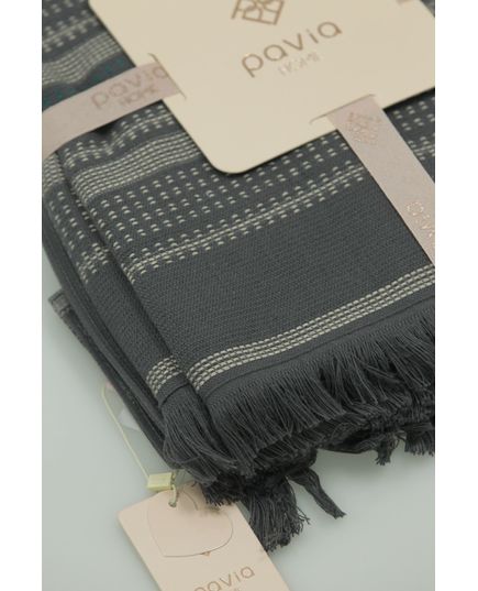 Набір рушників 50х85,70х140 сірий Pavia 23981, зображення 2